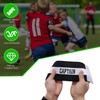Hosifiy 6Pcs Football Captain Armband, Nylon Elastic Black Football ArmBands