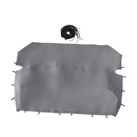 BuliBoao Universal Full Size Bench Pickup Truck Seat Cover Fits for Chevy for Dodge for Ford PU Leather, Gray