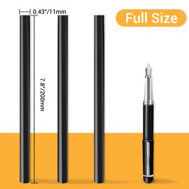 Manarty Black Craft Glue Gun Sticks, 0.43" Dia x 8" Long Full Size Hot Melt Glue Sticks for Fabric Adhesive Glue Sticks for DIY, Decoration, Car Dent Repair, Gluing Project, Wax Seal Stamp, 24 PCS