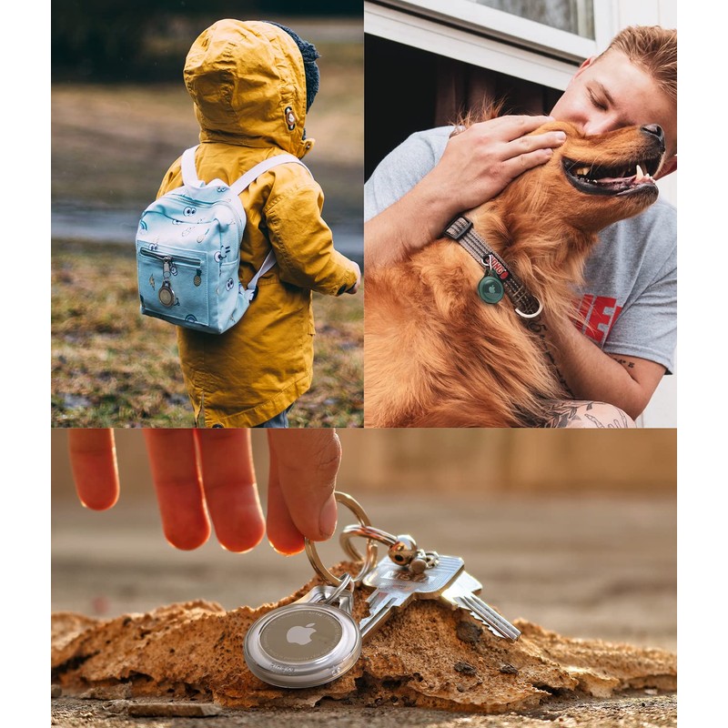 Ringke Slim para AirTag Case - Clear 4 Pack