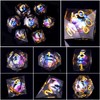 DND Dice Set, 7-Piece Moving Dragon Eye Polyhedral Resin Dice