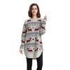 Reindeer Snowflake Christmas Pullover for Women, Jumper, beige