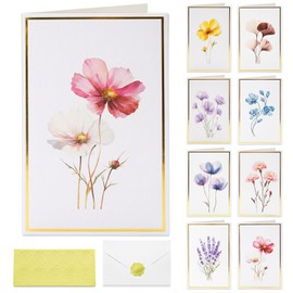 Tlenpo 40 Pack Blank Cards with Envelopes & Stickers