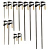 Pack of 10 Bar Clamps, 2 ea 12"-18"-24"-30" & 36"