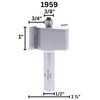 Whiteside Router Bits 1959 Rabbet Bit with 1-7/8-Inch Large Diameter