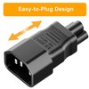 Vellcon [5Pack] IEC 320 C14 to C5 AC Adapter, IEC