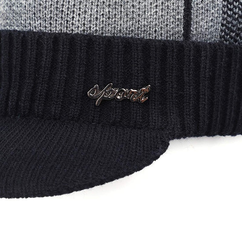 Yixda Men's Winter Warm Beanie Hat Knitted Hat Cap with