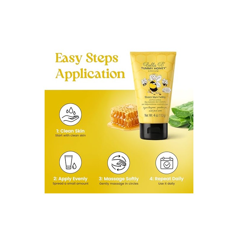 Bella B Tummy Honey Cream - 4 oz