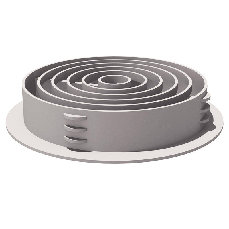8 x 70mm White Plastic Round Soffit Air Vents/Upvc Push