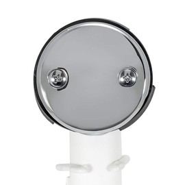 Eastman 35215 Lift and Lock Two-Hole Bath Waste, 1-1/2 inch, White with Chrome