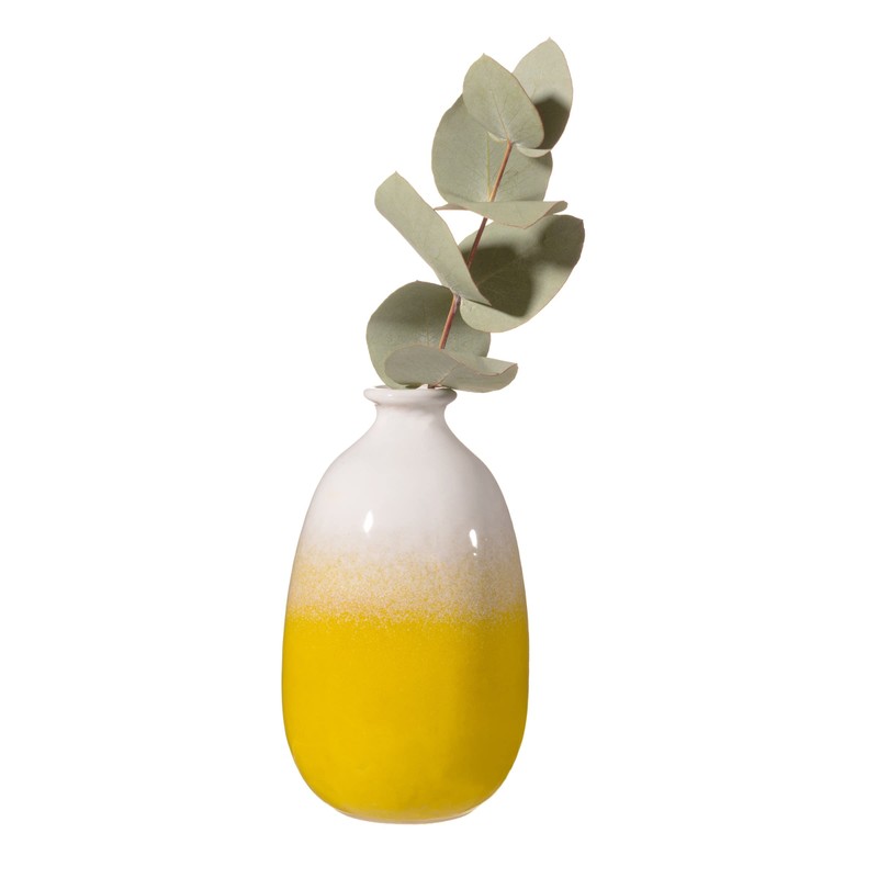 Sass & Belle Dip Glazed Ombre Yellow Vase