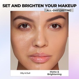 SACE LADY Setting Powder Face Makeup, Color Correcting Lasting Waterproof Matte Finish Loose Powder, Oil Control Lightweight Flawless Cosmetics for Women