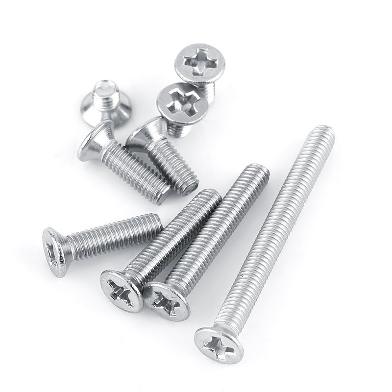 M3 Flat Head Countersunk Screw Fixing Full Thread Stainless Steel