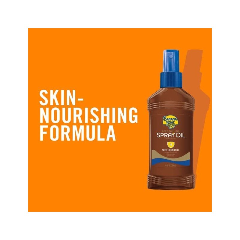 Banana Boat Deep Tanning Spray with Coconut Oil SPF 4,