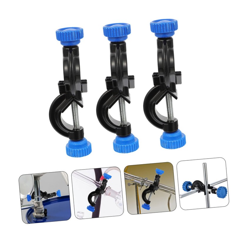 BUGUUYO 3pcs Laboratory Equipment Cross Clamp Holder with Boss Head