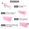 IVAPUPU 6FT Table Cloth for Rectangular Fitted Events - Stretch