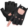 GSG SINCE 1998 Mens Genuine Leather Fingerless Gloves for Driving