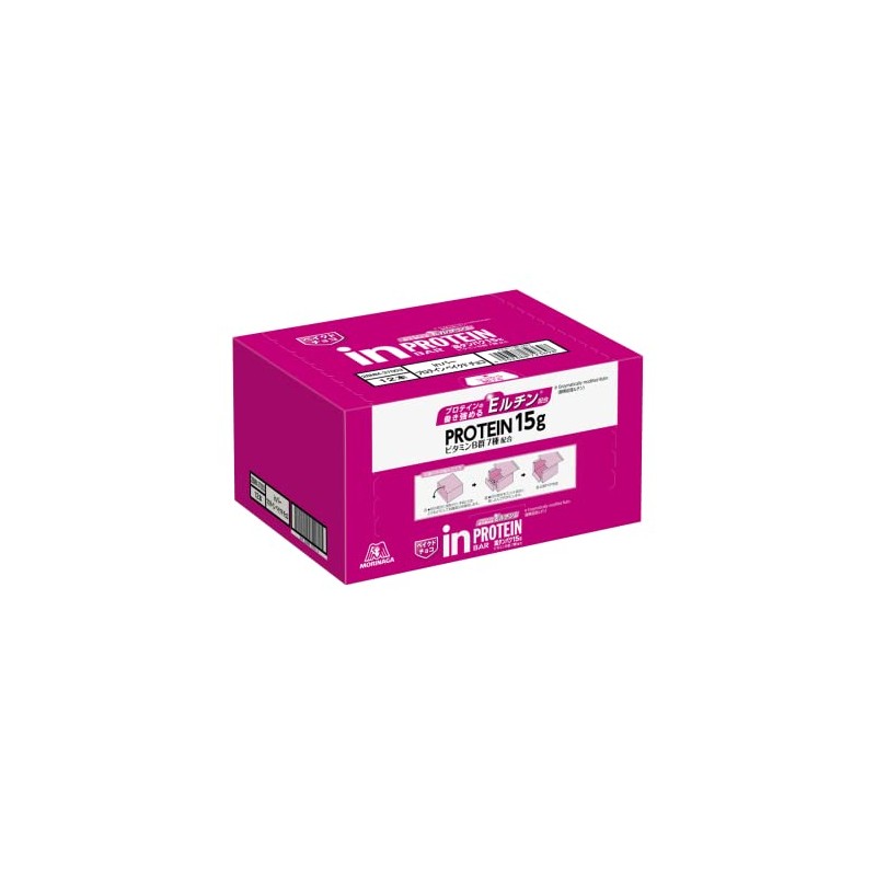 【12個セット】森永 inバー プロテイン ベイクドチョコ 12個入