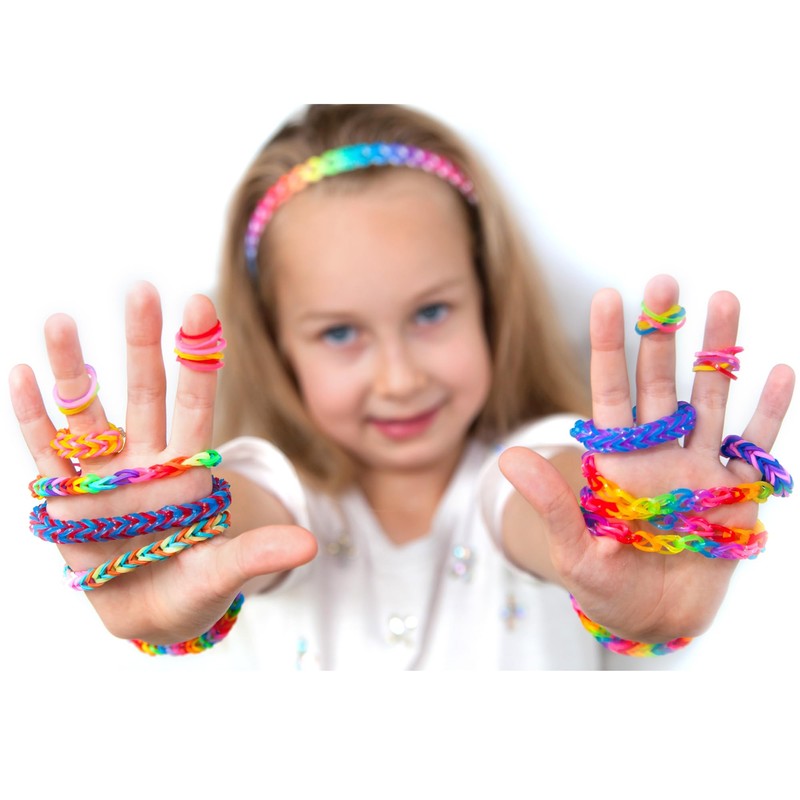 YUSLROB 2500+ Rubber Band Loom Bracelet Kit,Loom Bracelet Making kit,Best