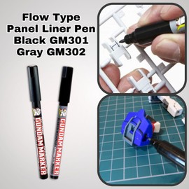 Tamiya 1/48 F-16CJ No.98 Fighting Falcon 61098 & Gundam Marker Panel Lining Pens Black GM301・Gray GM302, Eraser Pen GM300 & Nippers & Knock Eraser Set