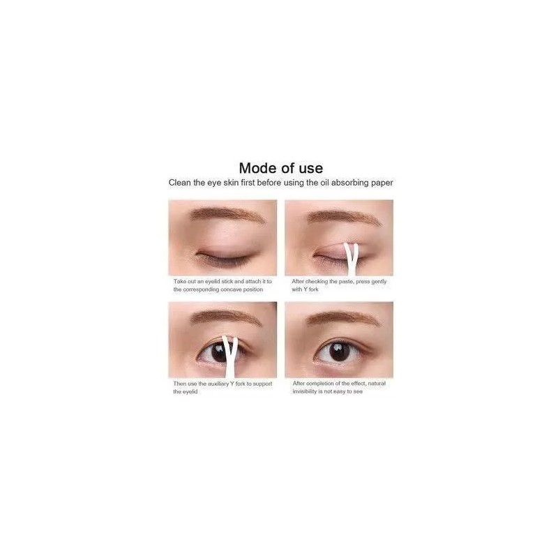 Dtup Rollo 600 Sticker Translúcidos Para Párpado Caído/encapotado