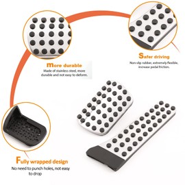 2Pcs Auto Gas Kraftstoff Bremse Pedal für Benz C GLC GLK SLK E Klasse W205 X253 W213 2016-2019 No-Drilling AT Autozubehör
