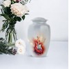 YATHABHISA Guitar Cremation Urn for Human Ashes, White Musical Memorial