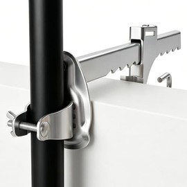 Parasol Holder Balcony Railing 32 mm/25 mm, Parasol Holder Balcony, Umbrella Holder Balcony Railing, Parasol Holder Balcony Clamping Range 0-20.5 cm for Railing Patios
