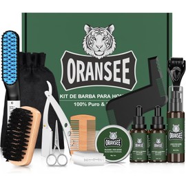 Kit Cuidado de Barba para Hombre 13 en 1 con Alisador y Aceite