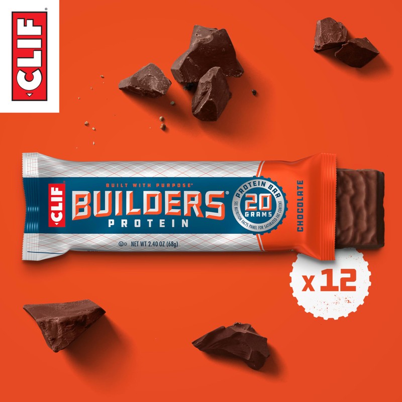 Clif Builders Protein Bars - Chocolate Flavor - 20g Plant