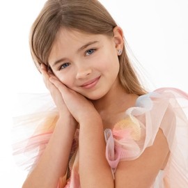 925 Sterling Silver Girl's Purple Cubic Zirconia Screw Back Sea Animal Themed Earrings - Turtle Stud Earrings for Young Girls & Teens - Safety Screw Back Lockings