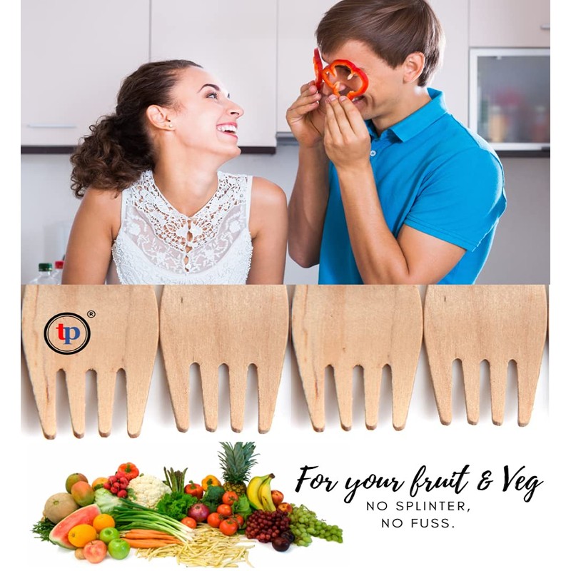TradeProvider® Disposable Forks, Wooden Cutlery, Fondue Forks, Dinner Forks, Cheese