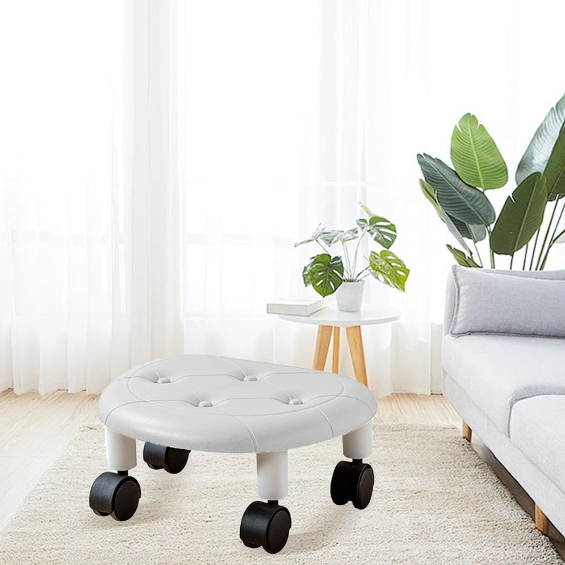 Low Roller Seating PU Surface Plastic Structure Movable Universal Wheels
