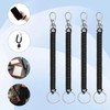 Aeaocvo 4 Pcs Retractable Spring Coil Keychain, Stretchy Lanyard with
