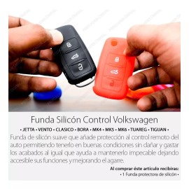 MD Funda Silicón Llave Volkswagen Jetta Bora Polo Vento Golf