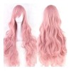 VMerli Peluca Cabello Ondulado Colores Variados Azul Rosa Cosplay