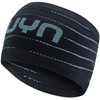 UYN Unisex Rapid Head Band, Black/Pearl Grey