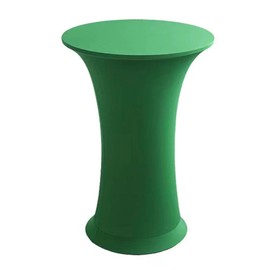 Deisy Dee 24x43 Cocktail Spandex Stretch Round Tablecloth Table Cover C124 (Green)