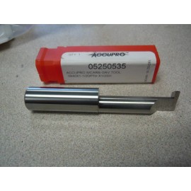 ACCUPRO Grooving Tool: Retaining Ring Solid Carbide,  1/2" Shank Dia. 05250535