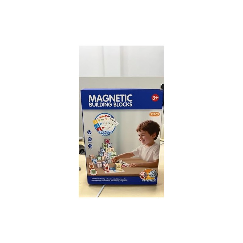 ChainnForces Doug Alphabet Number Magnetic Building Blocks Stacking and Building
