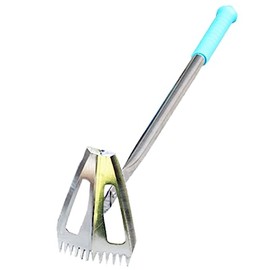 Gardening Stainless Steel Small Hoe Household Vegetable Tools Digging Shoots Weeding Take Sea Drive Agricultural Hoe Rake Dual Use Dandelion Killer for Lawn (C, 47x12x8)