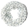 Women's Anchor Navy Silk Loop Scarf. - 150 x 45