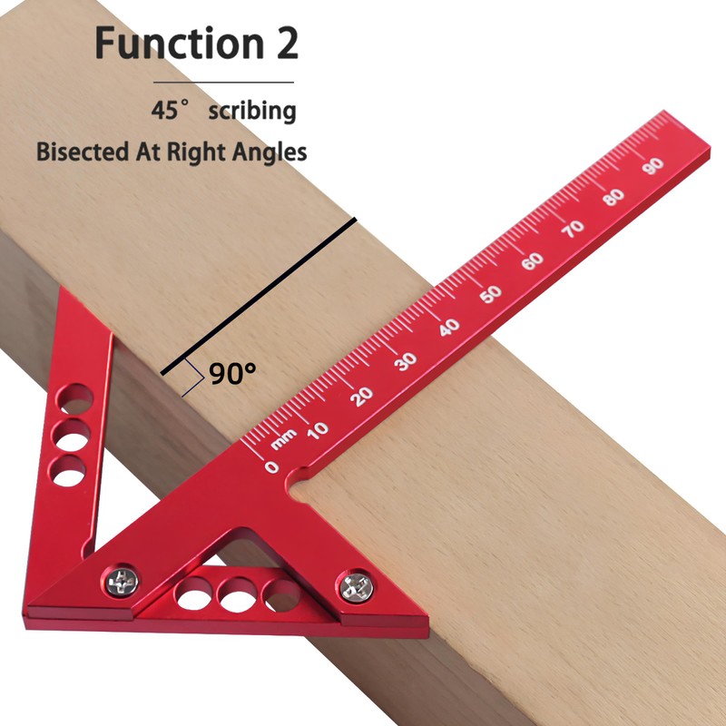 Centre Finder, Line Ruler Made of Aluminium Alloy, Centring Ruler,
