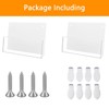 JUESHA 2 Pack Clear Acrylic File Holder Wall Mount Self