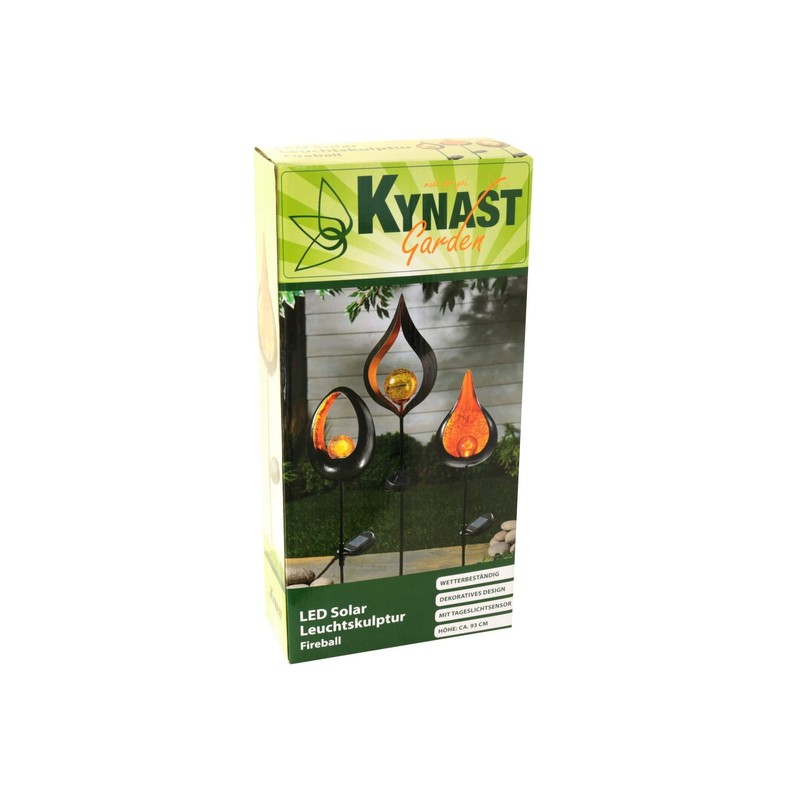 Kynast LED Solar Light Sculpture Fireball Drop Plug