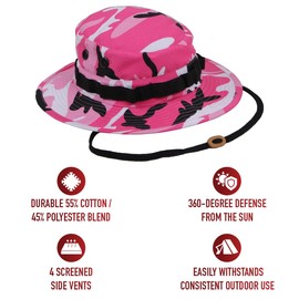 Rothco Boonie Hat, Pink Camo, Size 7