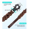 GEIT 4/5/6FT Leather Dog Leash, Heavy Duty Dog Training Leashes,