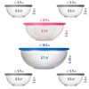 dokaworld Set of 6 Stackable Space-Saving Nesting Glass Bowls with