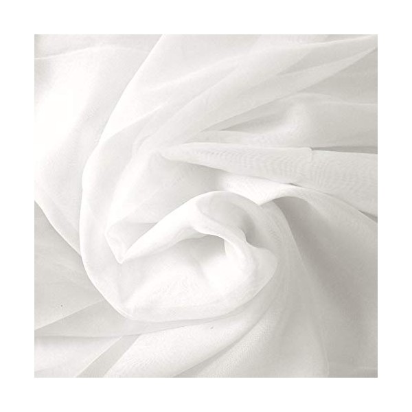 Sheer Voile Fabric 118" Wide Window Curtain Drapery and Apparel