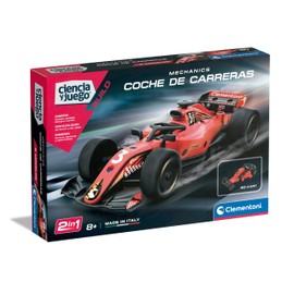 Clementoni Mechanics 55525 Racing Car Kit with All Parts Suitable for Learning Technical and Mechanical Principles from 8 Years